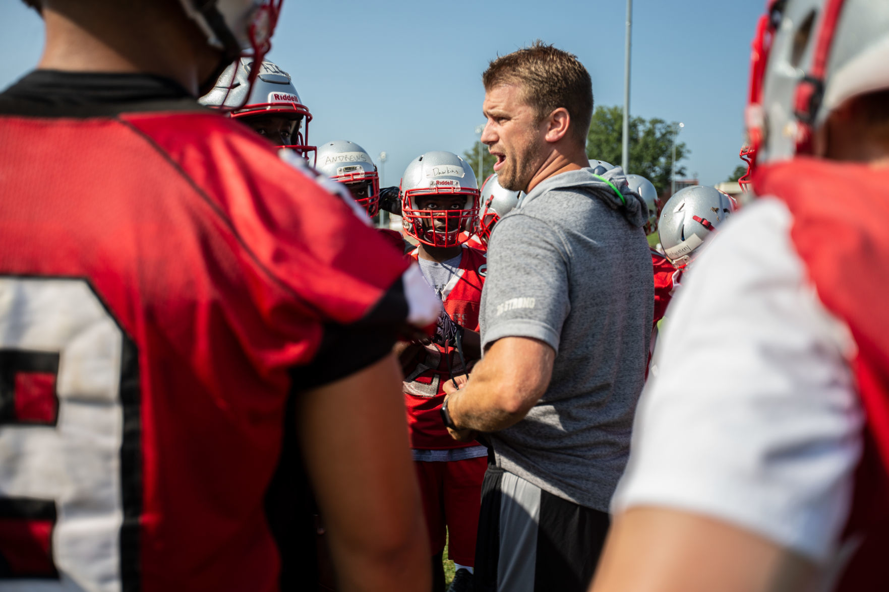 First day of football practice